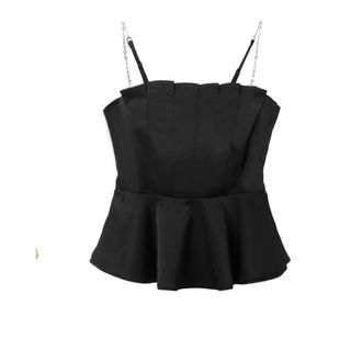 Pearl-Strap Frill Topの通販 by うらら｜ラクマ