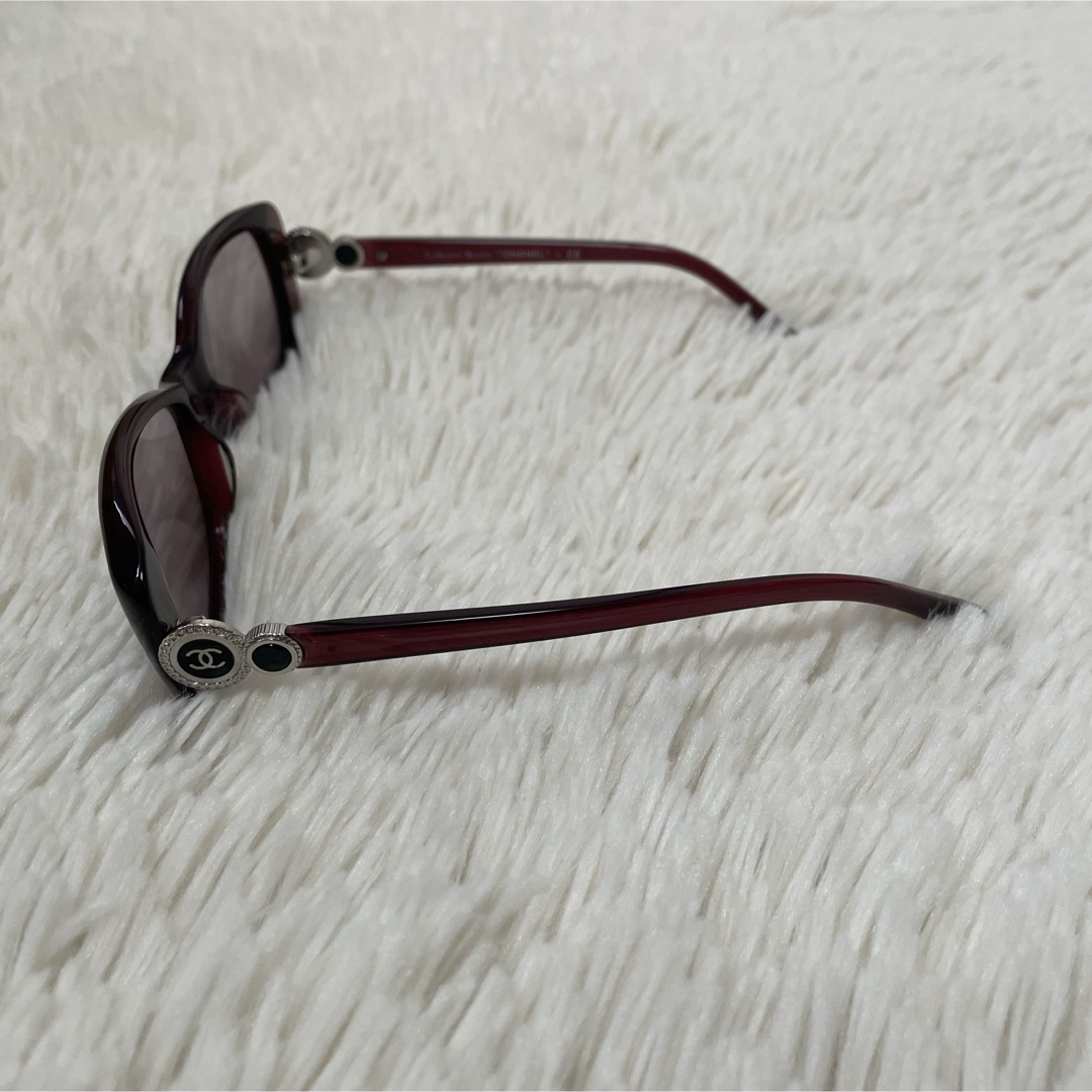 美品 シャネル 3202 ココマーク サングラス ボルドー 53□16 美品