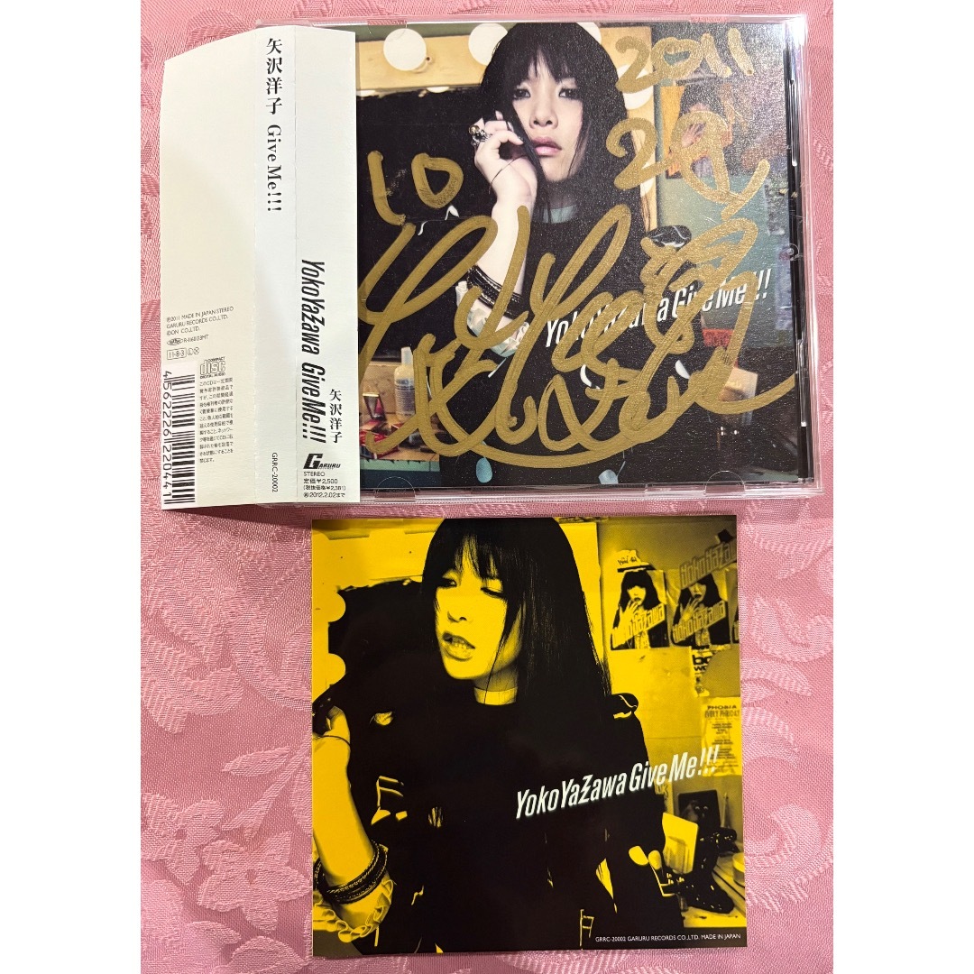 矢沢洋子 Give Me!! サイン入り シール付き 矢沢洋子 Give Me!! サイン入り