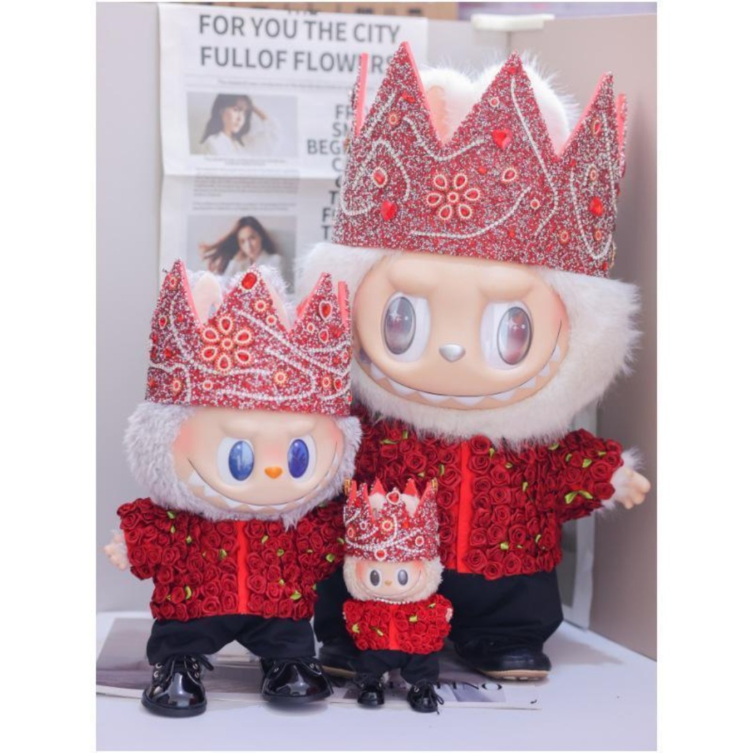 G-DRAGON ジヨン labubu ラブブ コスチューム 王冠 全身 バラの通販 by