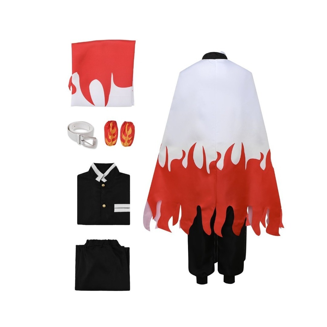 鬼滅の刃 風 炎柱 煉獄 杏寿郎 れんごく風コスプレ 子供 柱セット711の