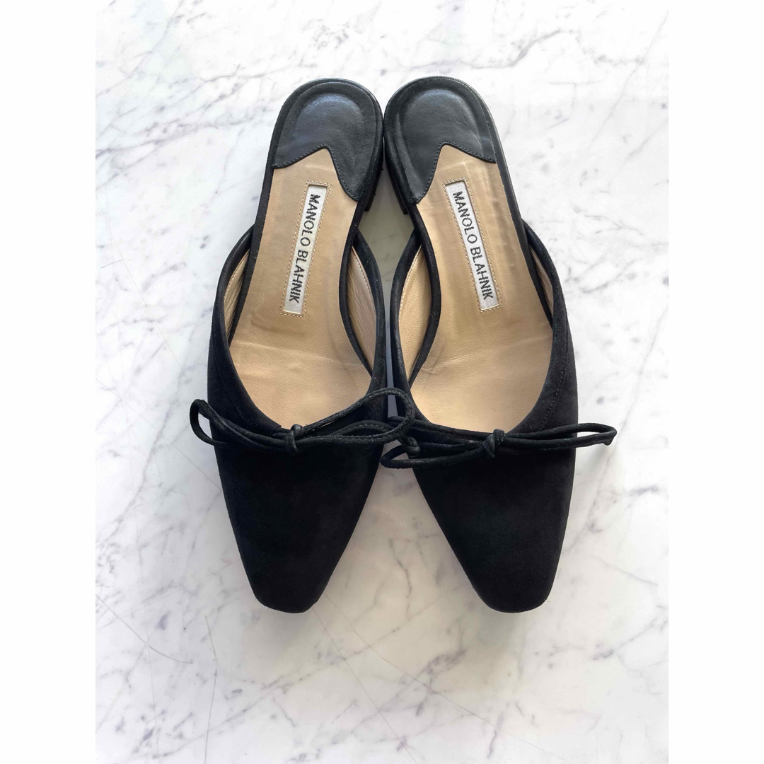 マノロブラニク Manolo Blahnik BALLERIMU バレリム 黒 マノロブラニク