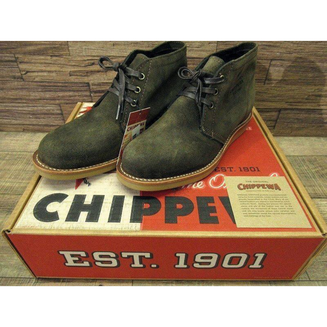 CHIPPEWA - 新品 デッド チペワ 50s復刻 スエード チャッカ ブーツ