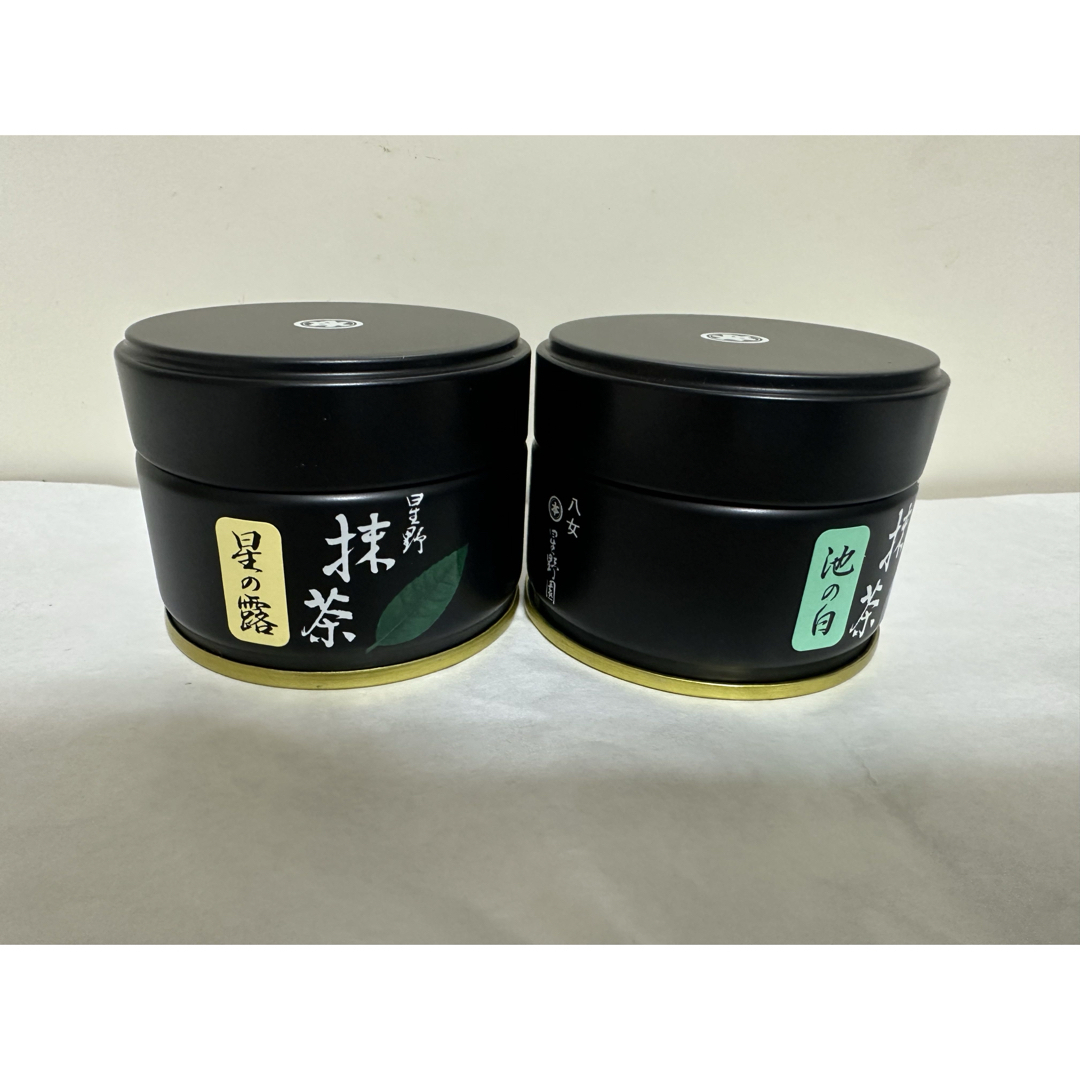 抹茶 星野製茶園 池の白20g 星の露20g 2缶セット 抹茶