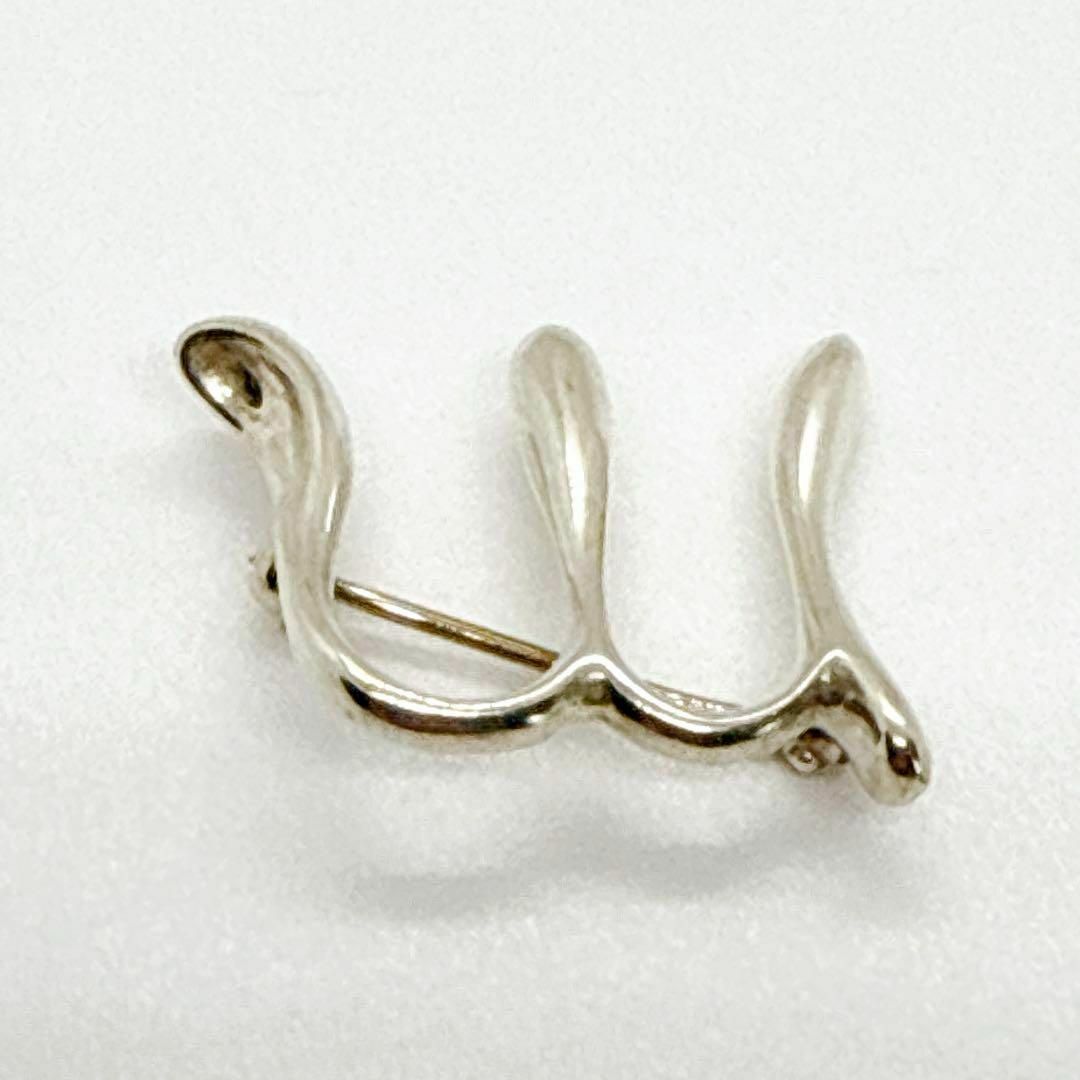 TIFFANY ティファニー イニシャル ブローチ シルバー ラージサイズ