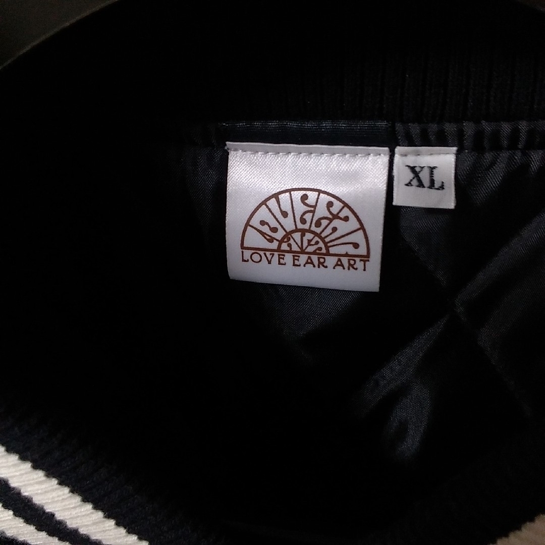 キムタク私物 同型同色 love ear art 50着限定スタジャン黒 XL の通販