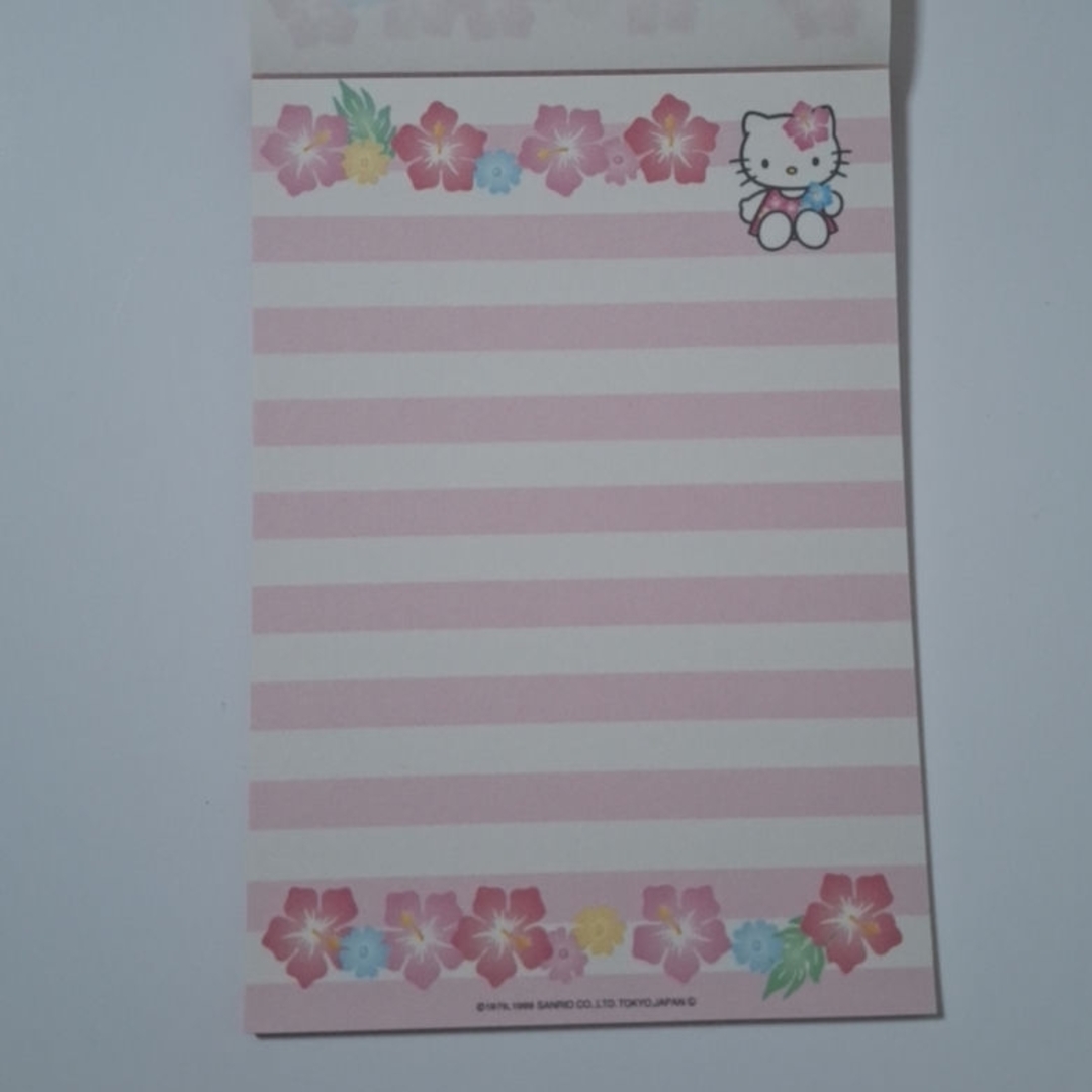 ハローキティ - ハローキティ メモ帳 ハイビスカスキティ ピンク 平成