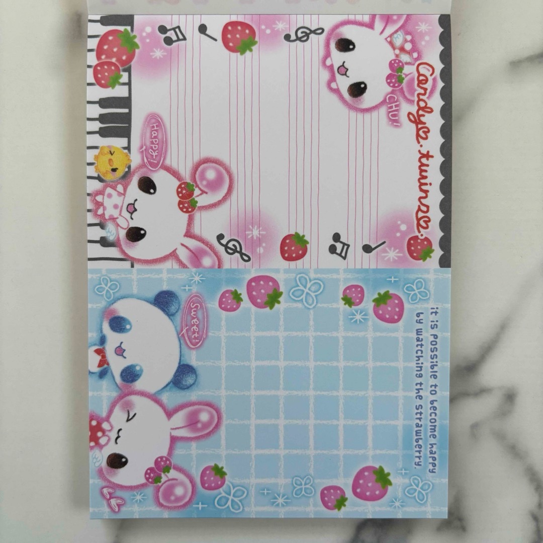 新品未使用】平成レトロ 当時物メモ帳 クーリア うさぎ パンダ