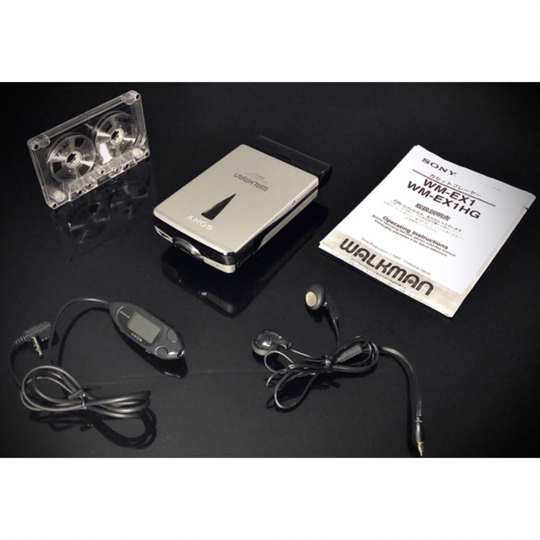 SONY - カセットウォークマン SONY WM-EX1 銀色「整備済み、完動美品