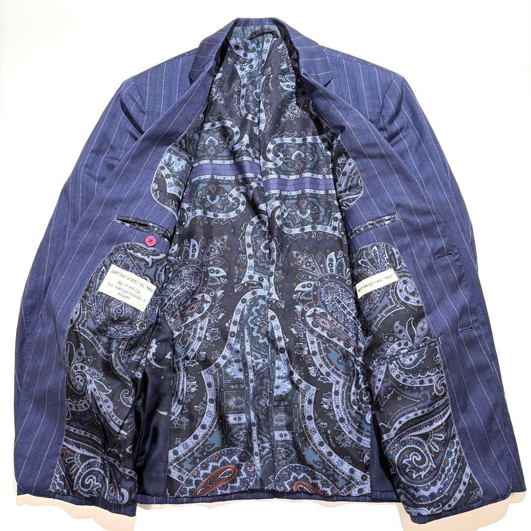 ETRO - 【未使用級】ETRO スーツ セットアップ ブルー ストライプ