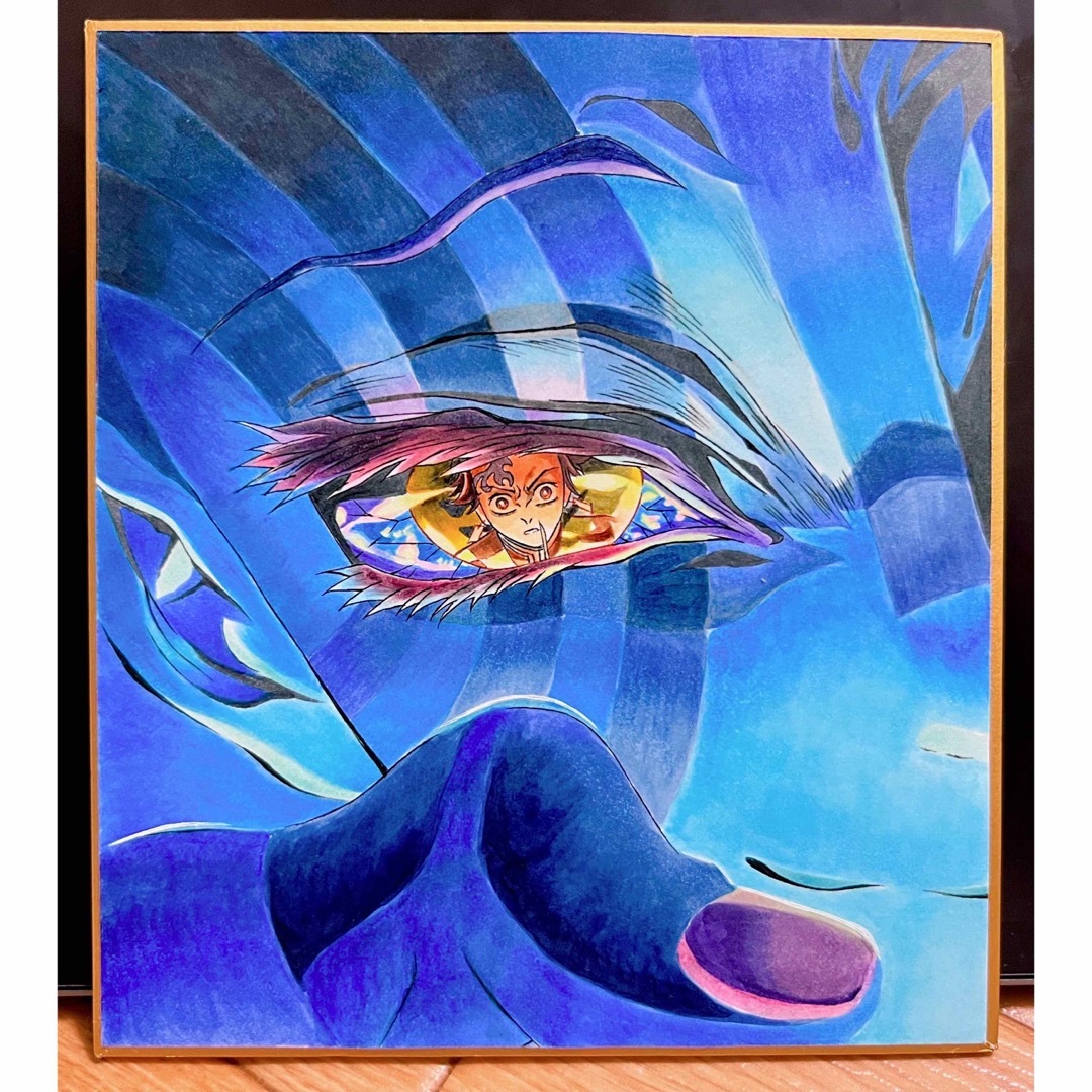 鬼滅の刃 猗窩座 手描きイラスト ファンアートの通販 by るか｜ラクマ