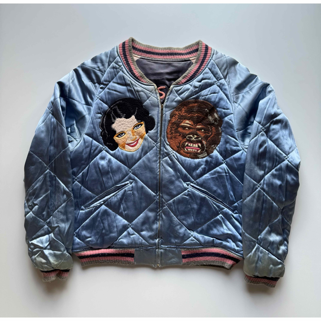 EVISU - ヴィンテージ☆evisu山根エヴィスnesan刺繍スカジャン