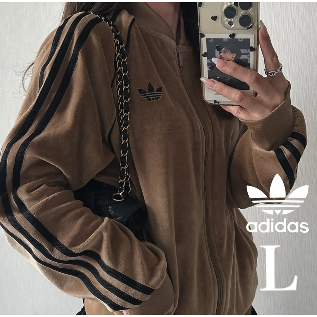 adidas Originals - 新品L】adidas アディカラー ブラウン ベロア