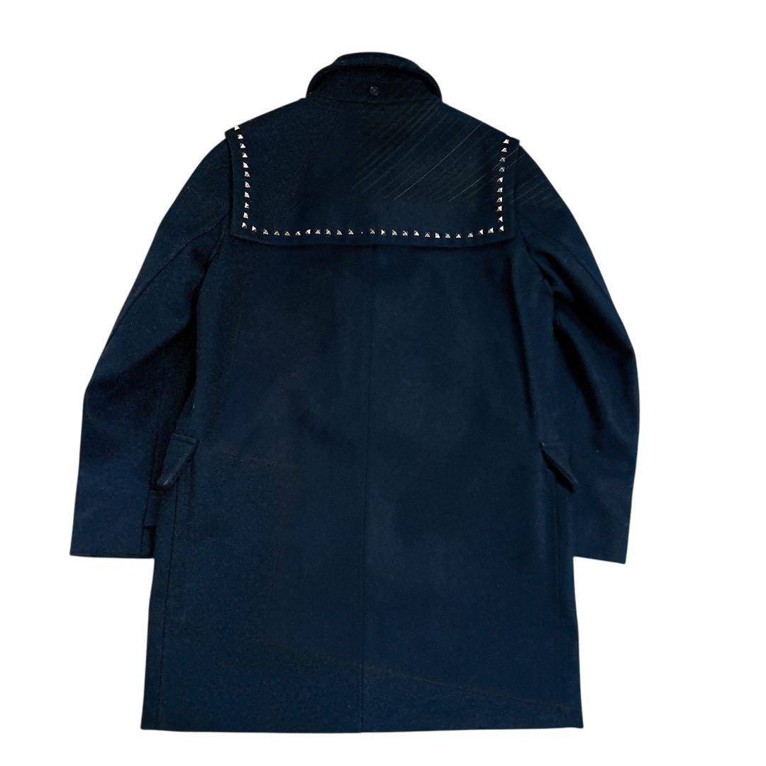 VALENTINO - 美品 VALENTINO Rockstud ダッフルコート ブラック