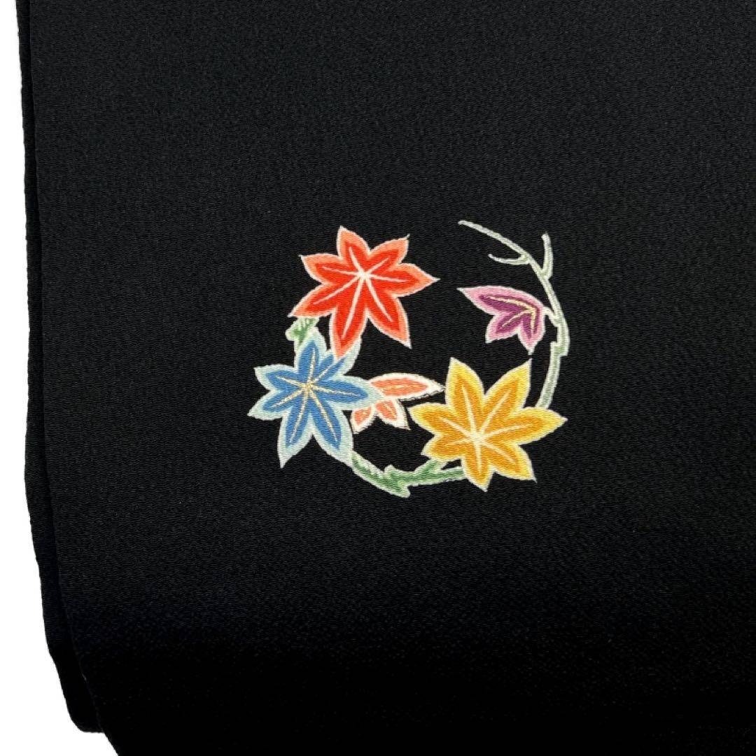 名古屋帯 ちりめん 金彩 花紋 牡丹 菊 桜 楓 着物 093a d 名古屋帯