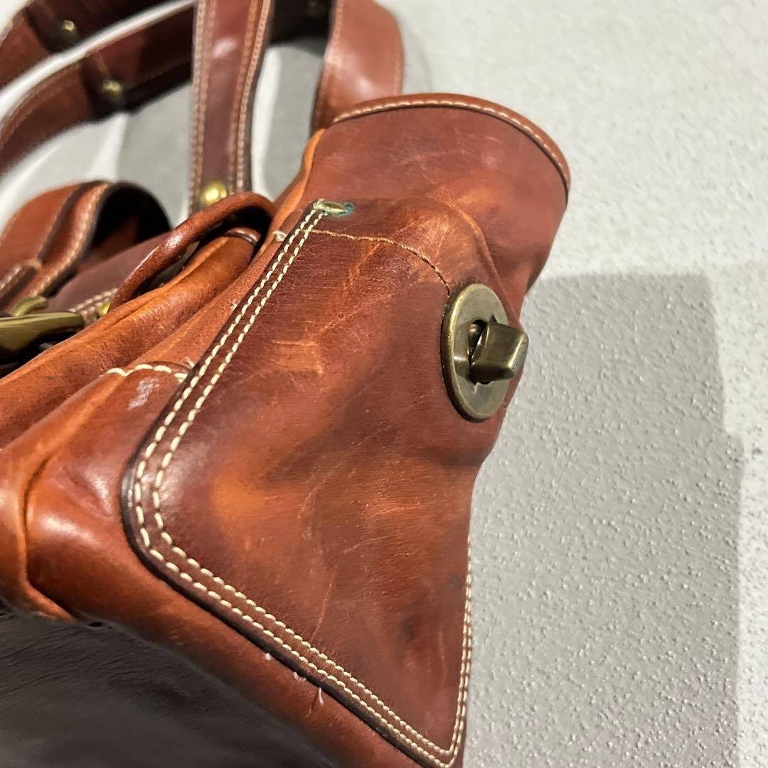 COACH - 65th Coach Flap Legacy Satchel Bag Brownの通販 by Mile