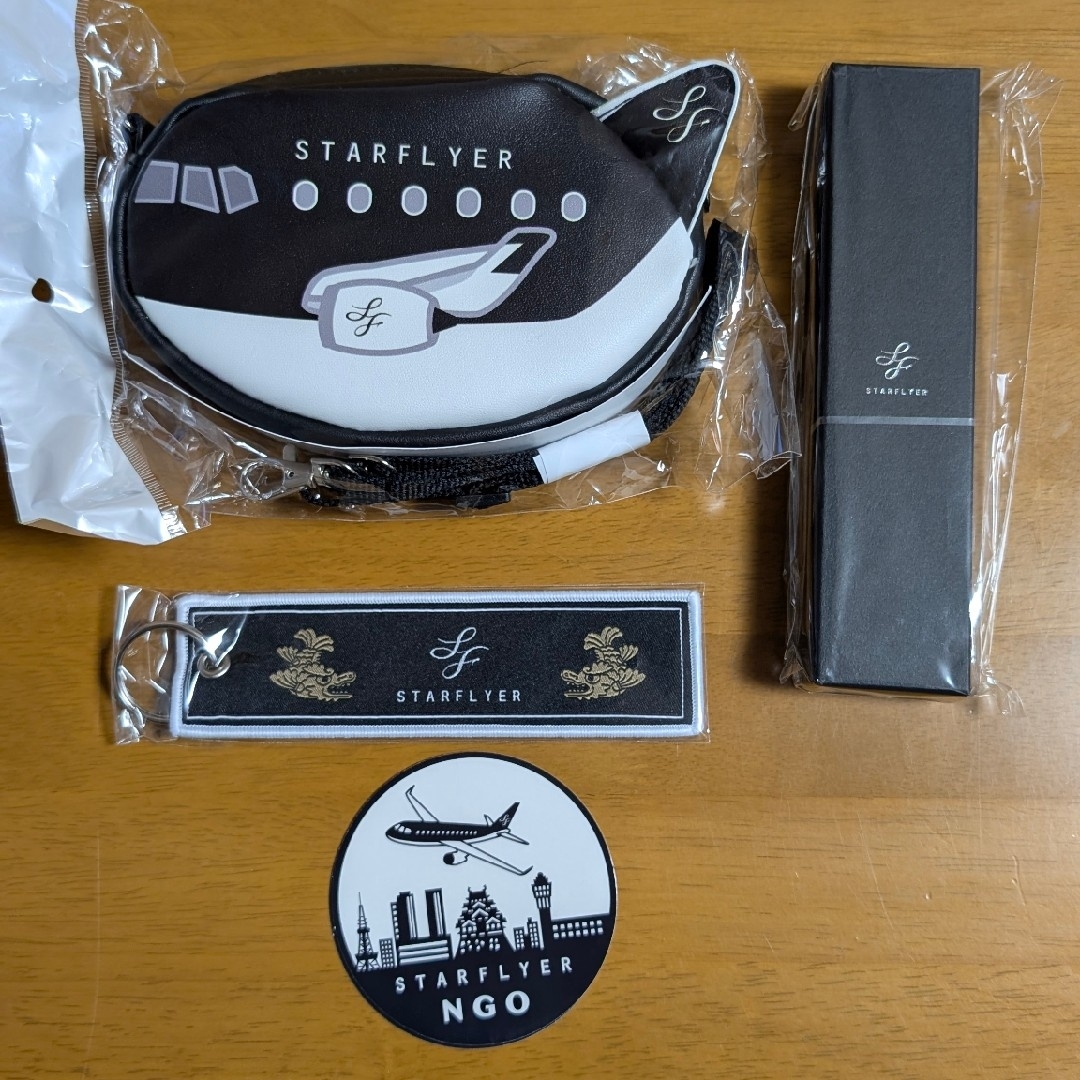 SFJ - スターフライヤー ポーチ、ペン、フライトタグ限定セットの通販