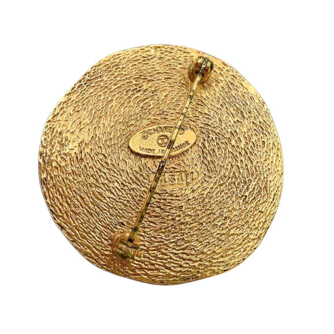 CHANEL - シャネル CHANEL カンボン ブローチ ゴールド メタル