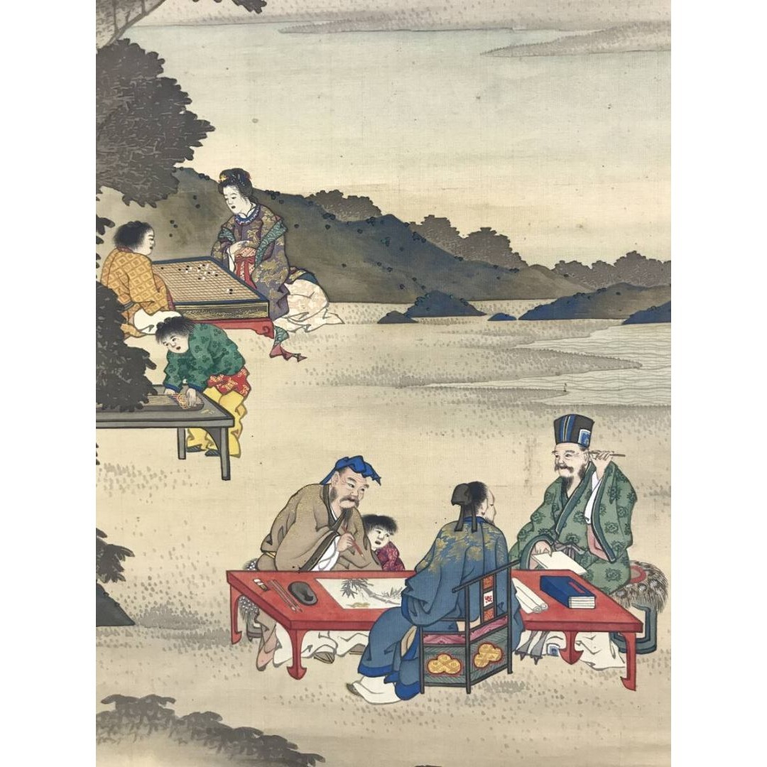 真作/原在謙/人物図/山水図/掛軸☆宝船☆AK-229の通販 by 掛軸✩宝船