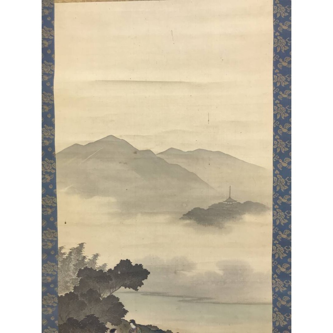 真作/原在謙/人物図/山水図/掛軸☆宝船☆AK-229の通販 by 掛軸✩宝船