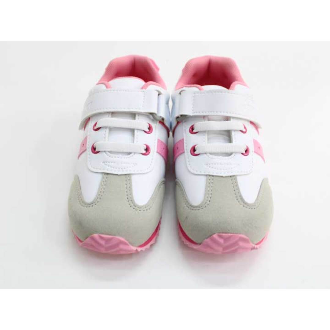familiar - ファミリア スニーカー キッズ 19cm 女児 白×ピンク【新品
