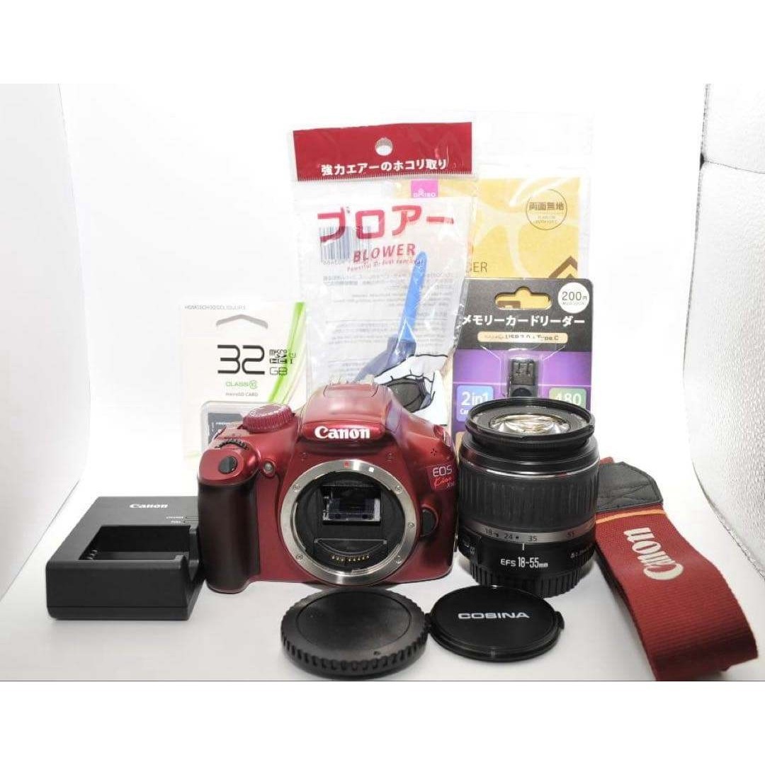 ✨ショット数1800✨Canon EOS Kiss X50 レッド スマホ転送