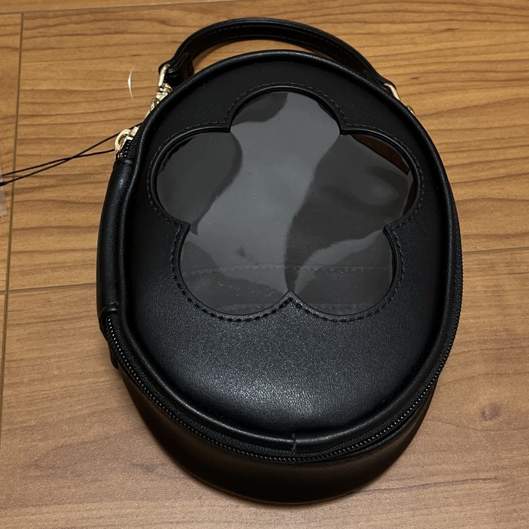 MARY QUANT - マリークワント デイジークリアポーチ ぬいバッグ 黒の