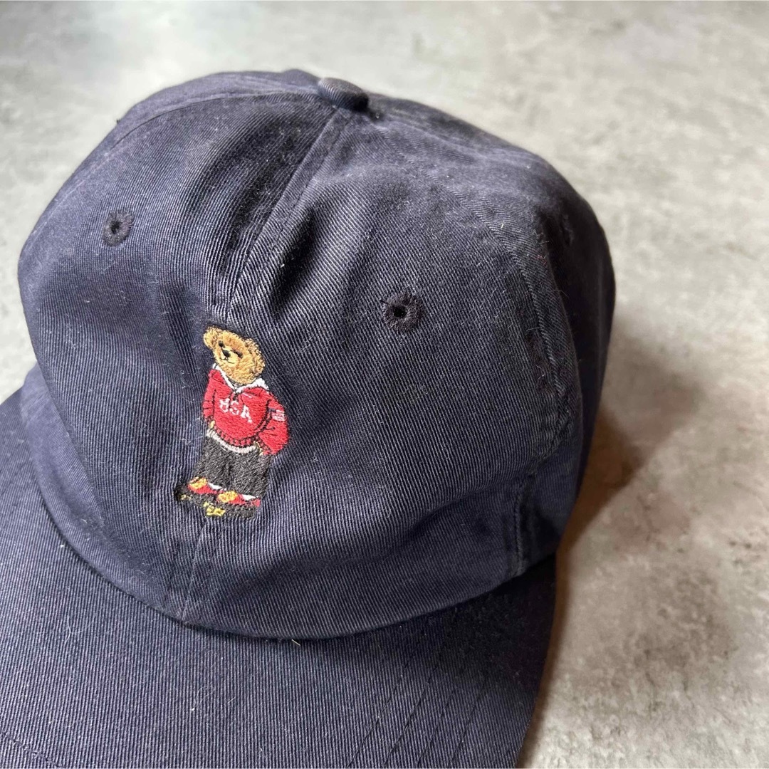 Ralph Lauren - 90s ポロスポーツ キャップ ネイビー ポロベアの通販