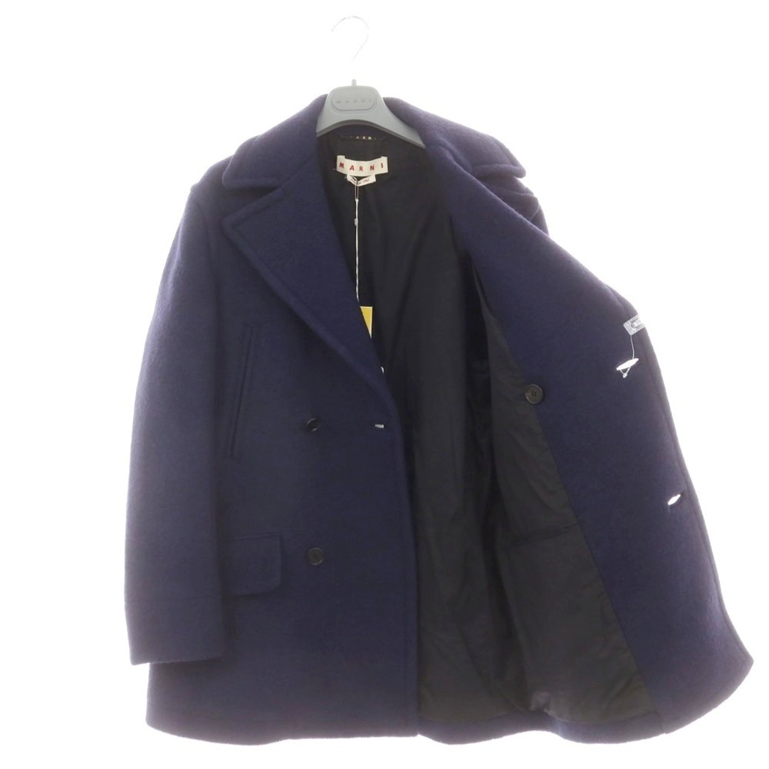 MARNI - 【新品】マルニ MARNI ウール ピーコート ネイビー【サイズ44