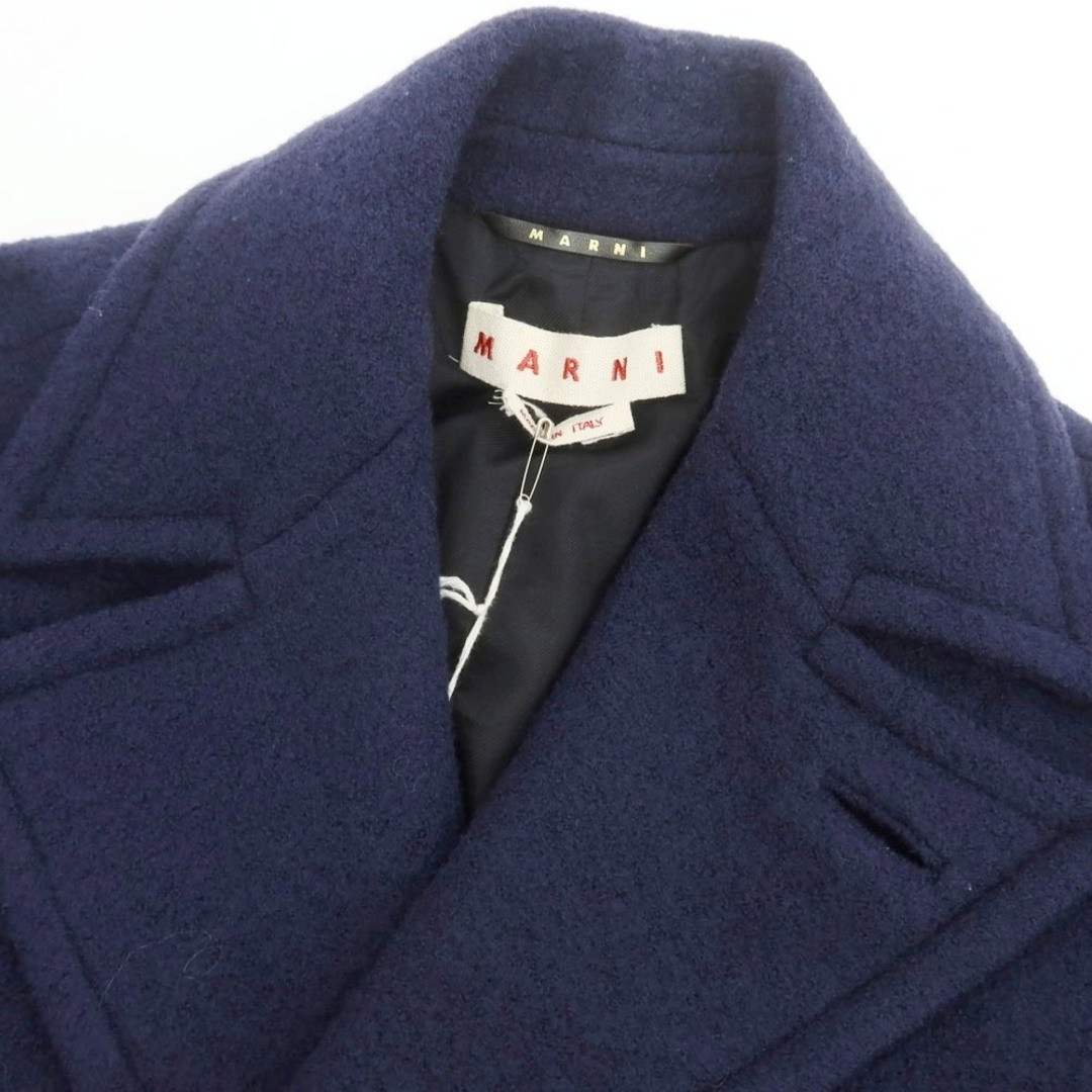 MARNI - 【新品】マルニ MARNI ウール ピーコート ネイビー【サイズ44
