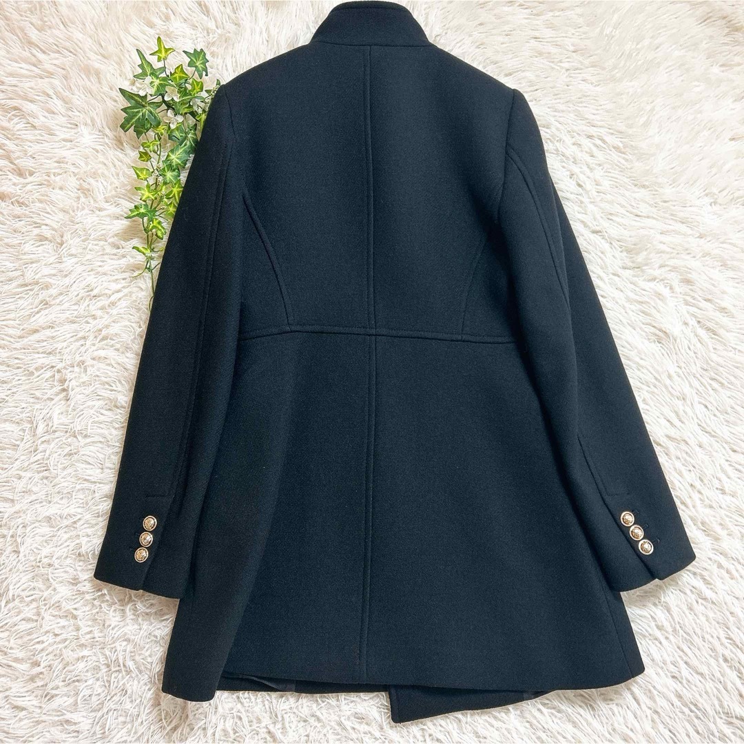 ZARA - ZARA ダブルブレストコート ゴールドボタン XS スタンドカラー