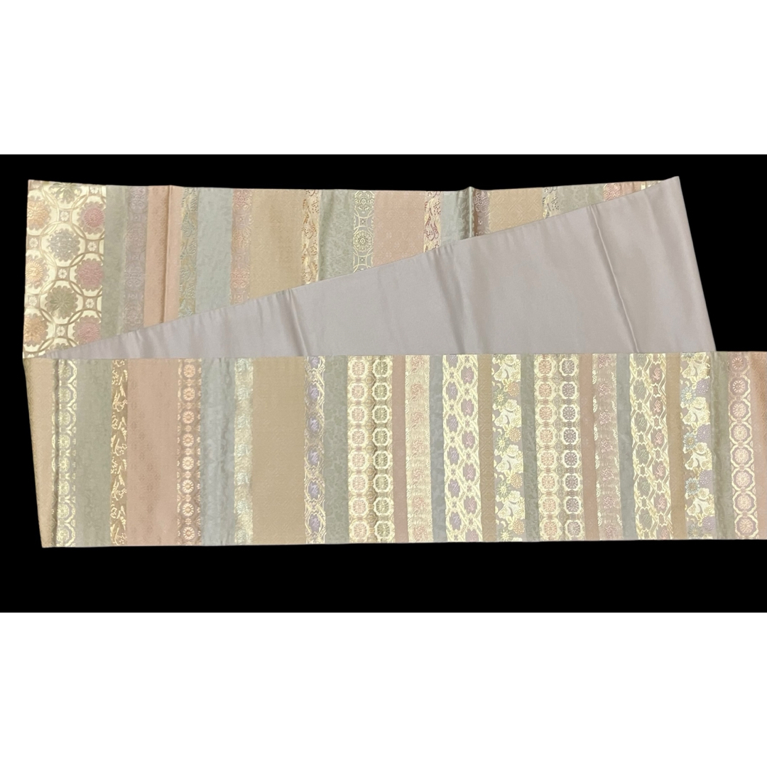 箔屋清兵衛 袋帯 双図柄 名物裂文様 全通 日本の心 共