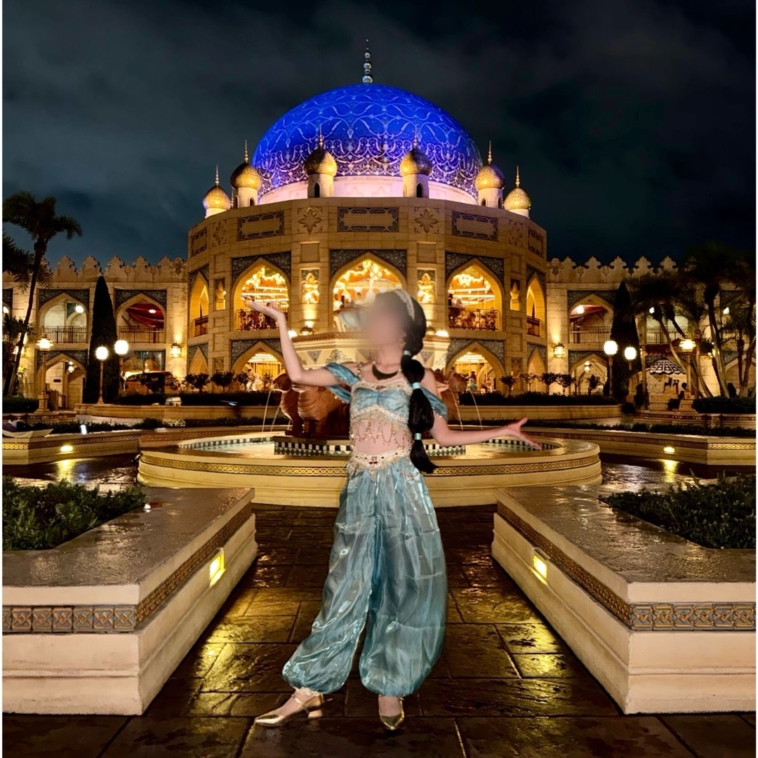 Secret Honey - Dハロ ジャスミン 仮装 大人 ウィッグ 靴付き アラジン