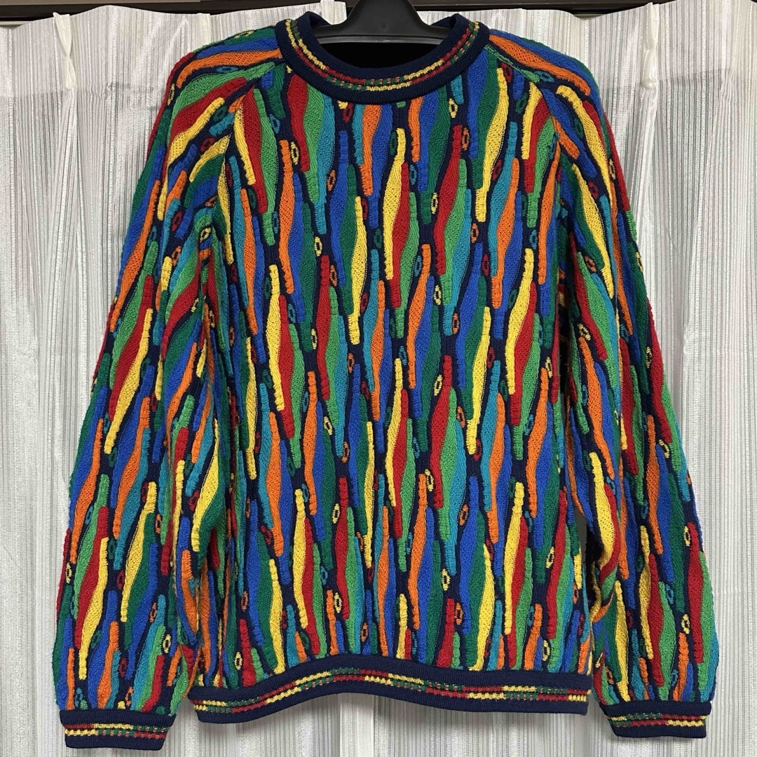 COOGI - M/ COOGI/クージー/マルチカラー3Dニット/セーター