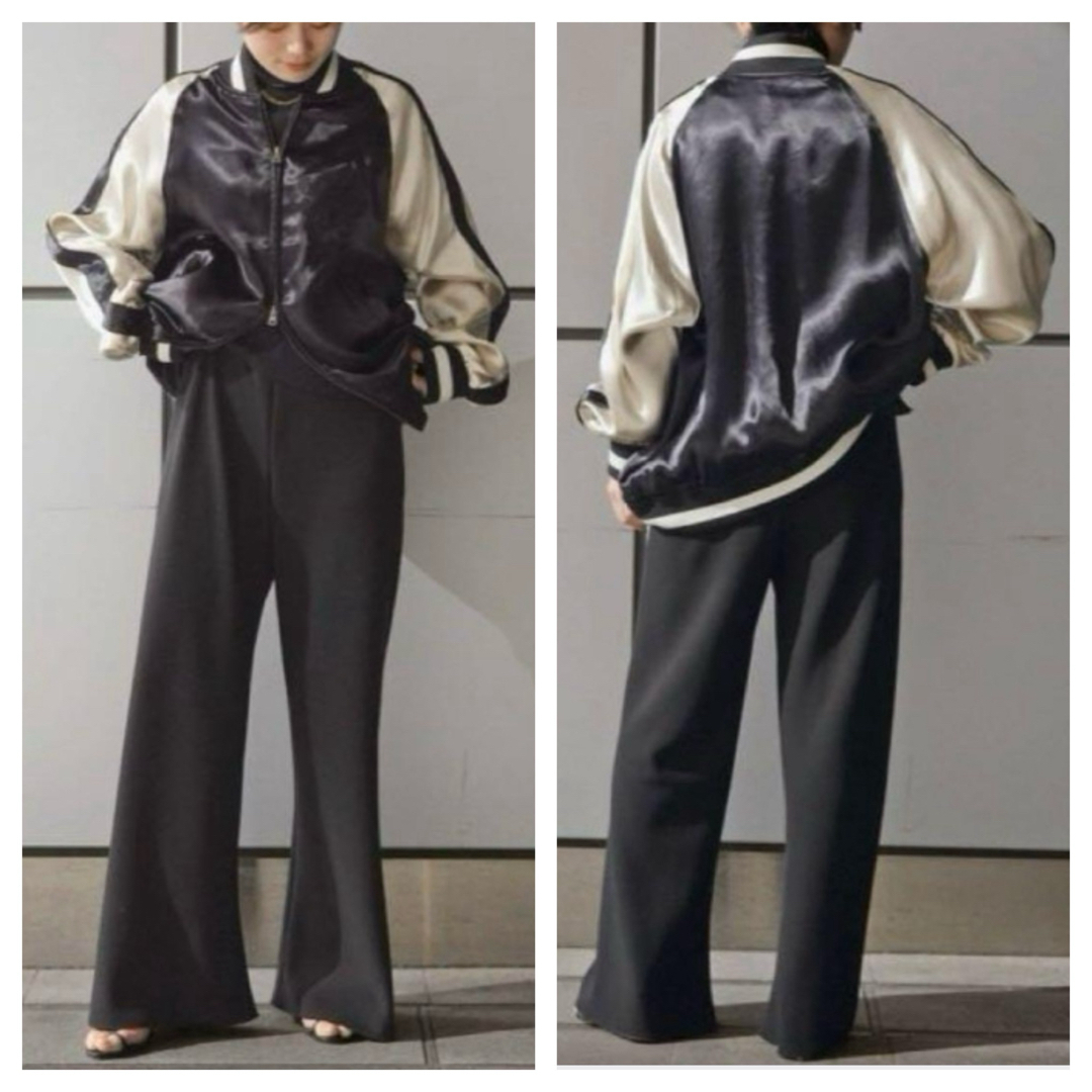 AP STUDIO - 新品【COUTURE D`ADAM】別注バイカラーサテンジャケットの