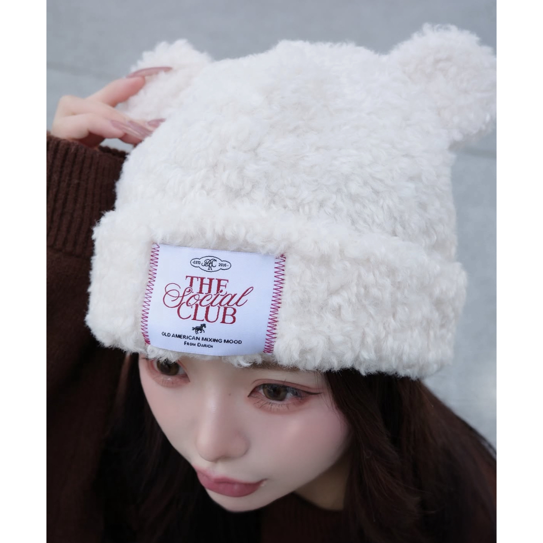 Darich - 新品未開封 ダーリッチ テディベアハット アイボリー フリー