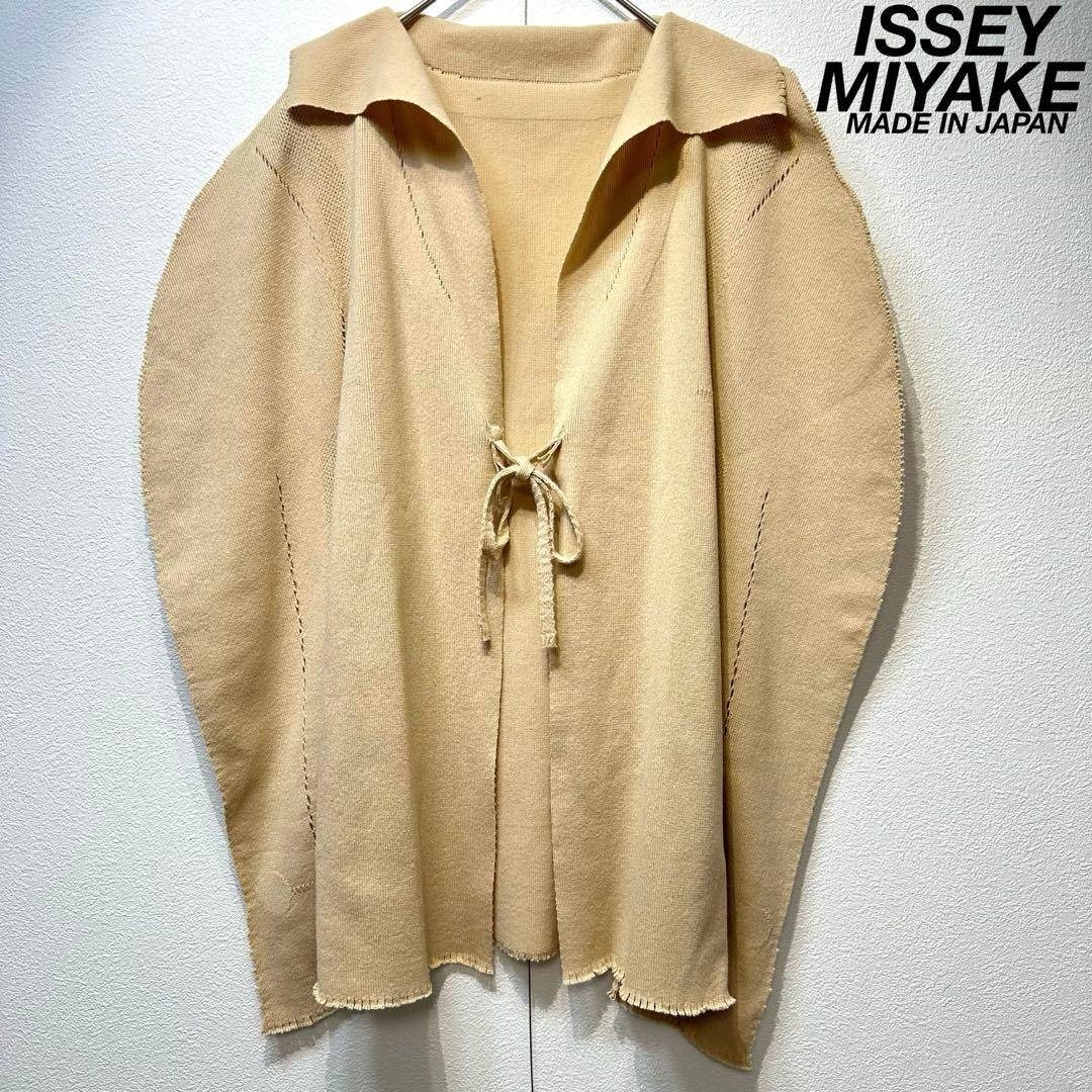 ISSEY MIYAKE - 希少 極美品 イッセイミヤケ 変形 ボタンレス プリーツ