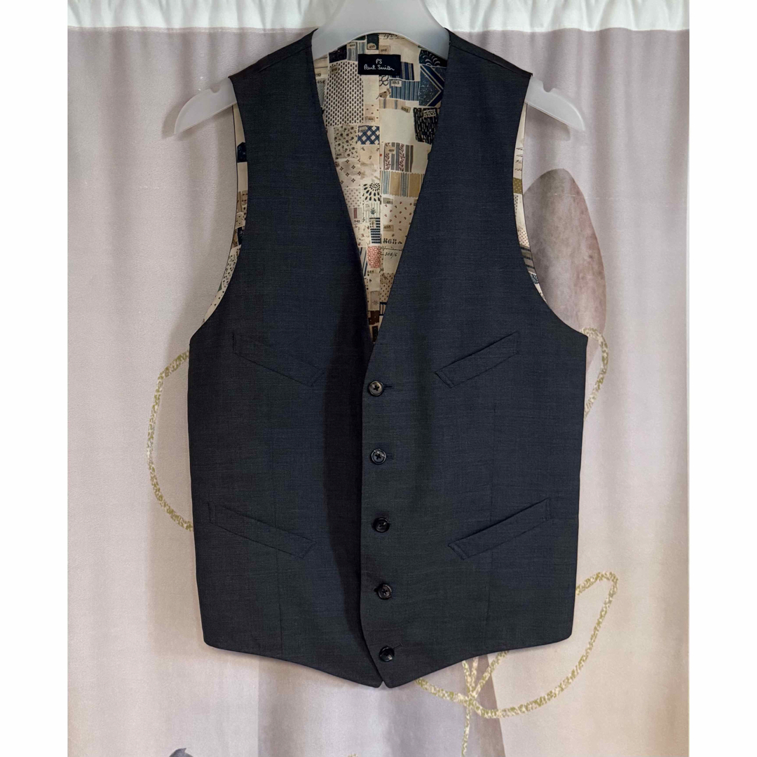 Paul Smith - ポールスミス グラフィックフォト 花柄 ウール ジレ