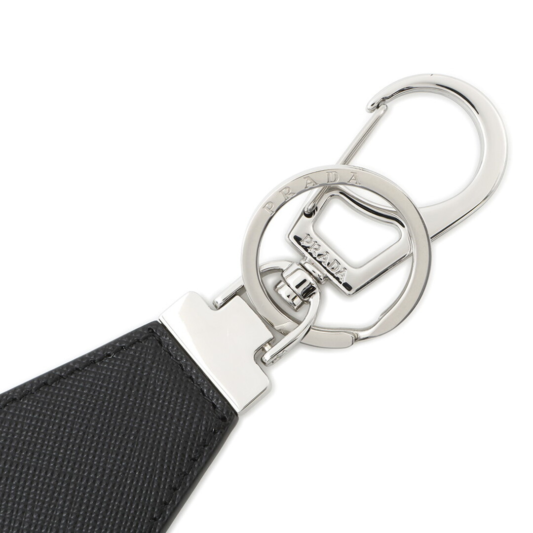 PRADA - プラダ キーホルダー サフィアーノ トライアングルロゴ 2PP041