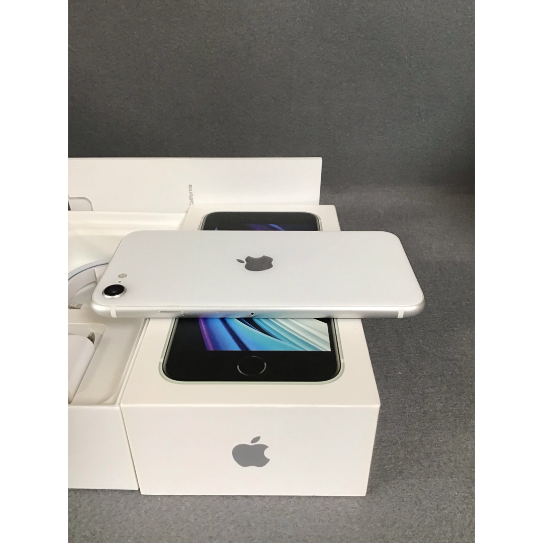 iPhone - 美品 Appleストア版 iPhoneSE 第2世代 128GB ホワイト色の