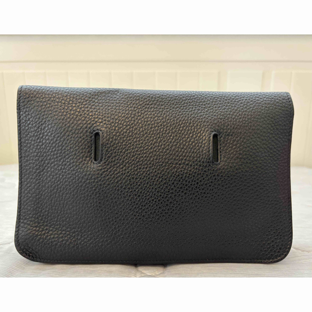 HERMES エルメス ドゴン トゴ レザー ボディバッグ ウエストポーチ 黒