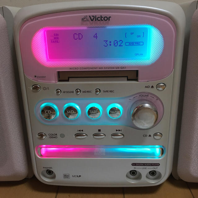 美品】MDコンポ Victor UX-QX1-W ビクターマイクロコンポ の通販 by