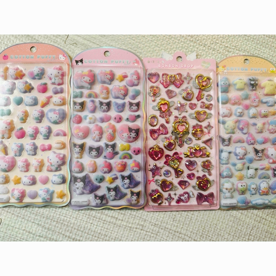 サンリオ - ボンボンドロップシール、コットンパフィーシールの通販 by