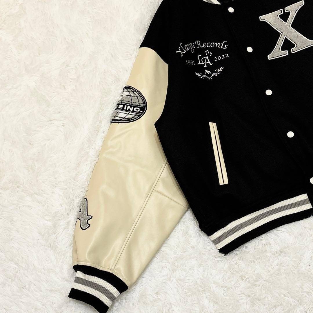 XLARGE - 美品 XLARGE スタジャン ワッペンロゴ ジップアップ Lサイズ