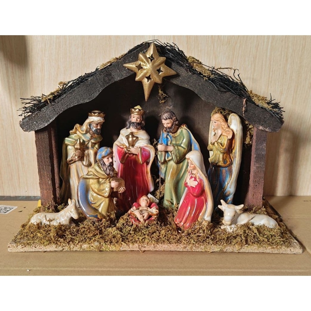 キリストの降誕 誕生シーン◎クリスマス◎フィギュア◎飾り◎陶器◎宗教