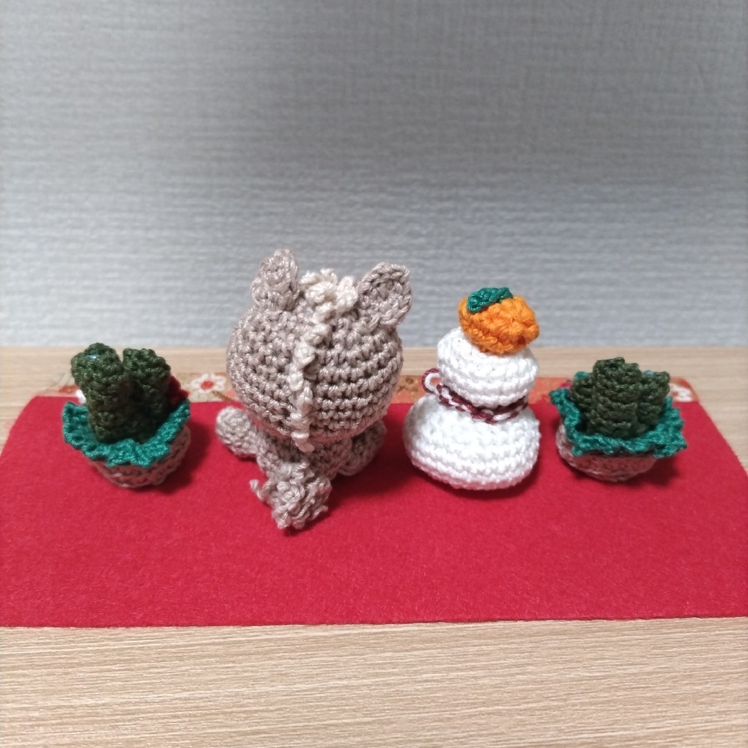 正月 あみぐるみ 午 鏡餅 門松 めで鯛の通販 by nm3310's shop｜ラクマ