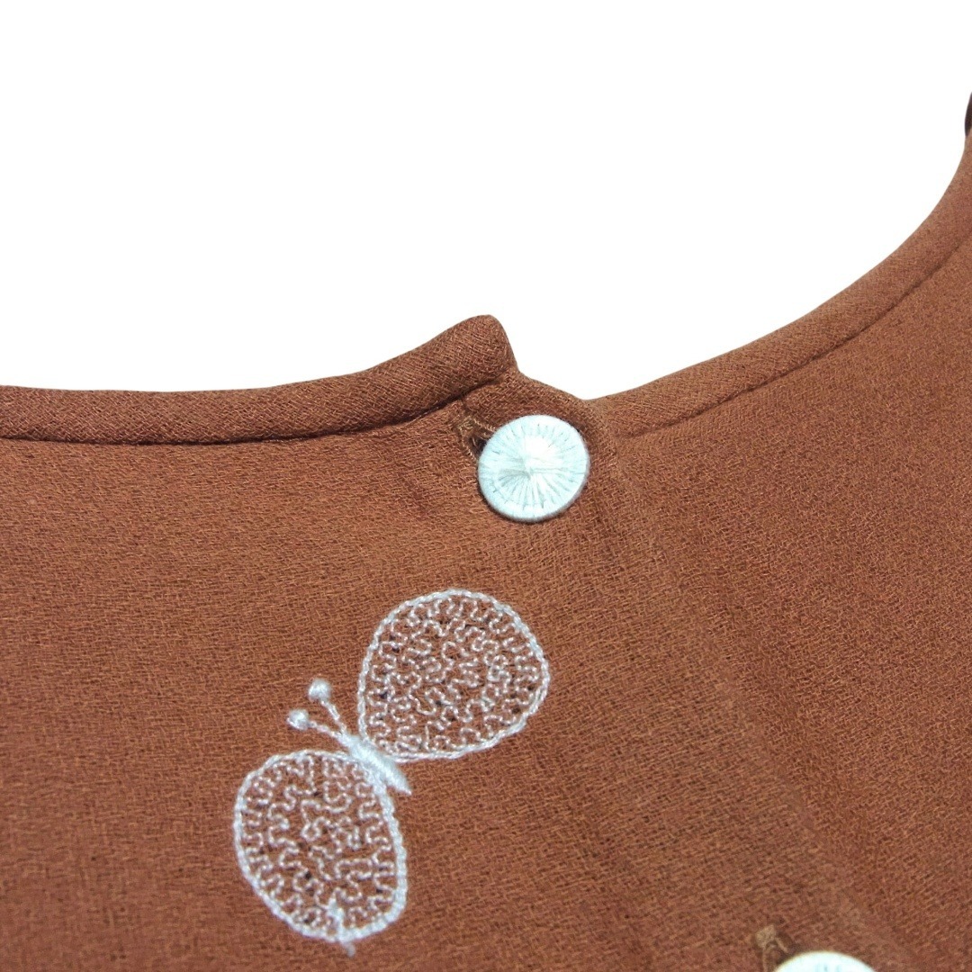 ミナペルホネン choucho バックボタン ダブルガーゼ ブラウス シャツ