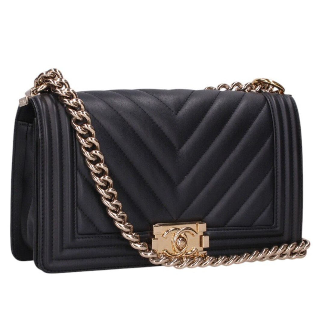 CHANEL - シャネル ボーイシャネル25 Vステッチラムスキンチェーン