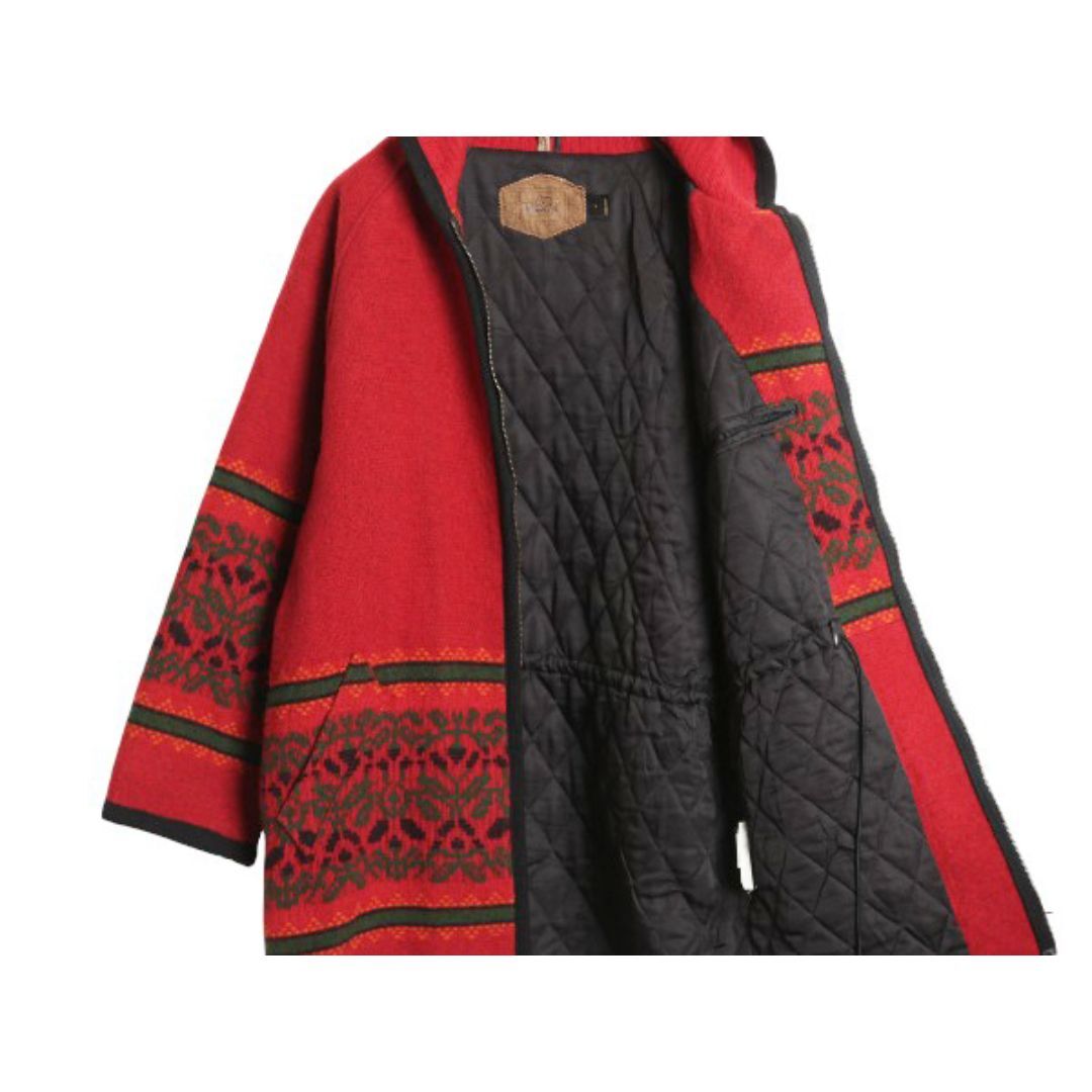 WOOLRICH - 90s USA製 ウールリッチ ブランケット コート レディース L