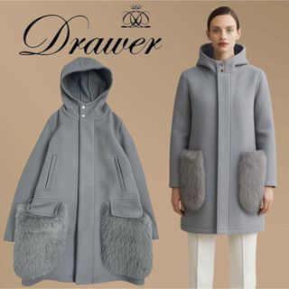 Drawer - Drawer ドゥロワー ウール アルパカ コート 36の通販 by yrkn